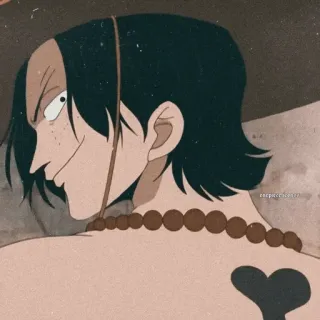 🪐 Portgas D. Ace One Piece anime, one piece, portgas d ace, character, sticker telegram sticker