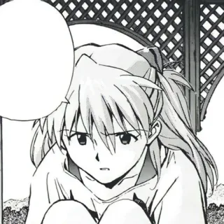 🤔 Asuka Langley Soryu Neon Genesis Evangelion anime, manga, evangelion, asukalangley telegram sticker
