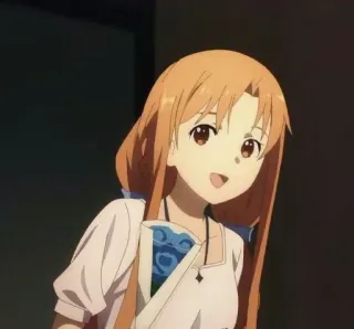 🌷 Asuna Yuuki Sword Art Online Anime, Sword Art Online, Asuna, Asuna Yuuki, Kobieta, Postać, Uśmiechnięta telegram sticker