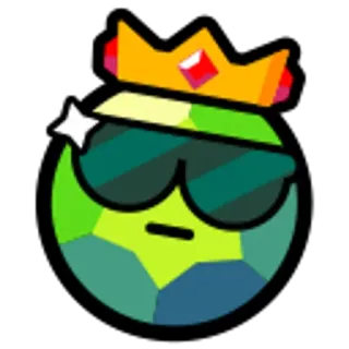 😎 cerchio, re, corona, occhiali da sole, figo telegram sticker