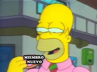 😈 Homer Simpson The Simpsons MIEMBRO NUEVO ホーマー・シンプソン, シンプソンズ, アニメ, ミーム, 面白い, 新メンバー, メンバー telegram sticker
