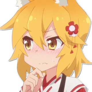 🤔 Senko Helpful Fox Senko-san Anime, Garota raposa, Senko, Fofo, Kawaii telegram sticker