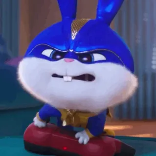 🍬 Snowball The Secret Life of Pets rabbit, bunny, villain, pet, animal, angry telegram sticker