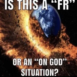 🤨 IS THIS A "FR" OR AN "ON GOD" SITUATION? whatsapp sticker