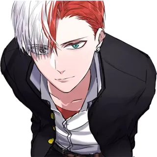 🤤 Shoto Todoroki My Hero Academia Anime, Manga, Shoto Todoroki, My Hero Academia, Karakter, Seragam sekolah whatsapp sticker