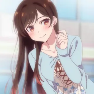 chizuru @stickerspackanime whatsapp stickers