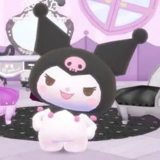 😠 Kuromi kuromi, sanrio, słodkie, kreskówka, postać, kawaii telegram sticker