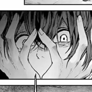 🕸 Manga, Anime, Schockiert, Gesicht, Horror, Angst telegram sticker