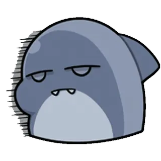 ⭐ shark, cartoon, cute, animal, character, fish whatsapp sticker