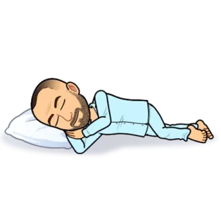 🛌 dormir, desenho animado, pijama, sonhando, descanso, relaxamento telegram sticker
