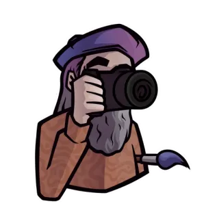 📸 Fotograf, Kamera, Künstler, Gemälde, Cartoon, Zeichnung telegram sticker