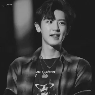 ⚓️ THE WORLD kpop, park chanyeol, exo, sänger, idol, asiatisch telegram sticker