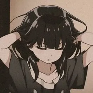 🤍 Anime, Ragazza, Manga, Carino, Cartone animato telegram sticker