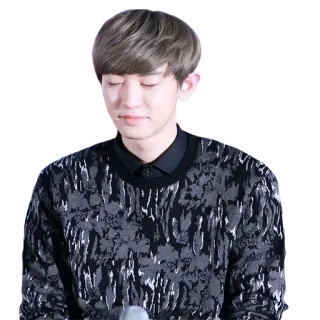 😌 Chanyeol person, kpop, sänger, männlich, promi, koreanisch telegram sticker