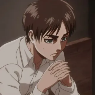 ⛓ Eren Yeager Attack on Titan Anime, Eren, L'attacco dei giganti, Personaggio, Manga telegram sticker