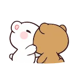 😍 медведи, поцелуй, мультфильм, милый, любовь, нежность telegram sticker