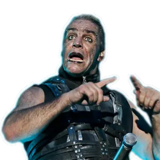 ☝ Till Lindemann muzyk, piosenkarz, rammstein, metal, industrial telegram sticker