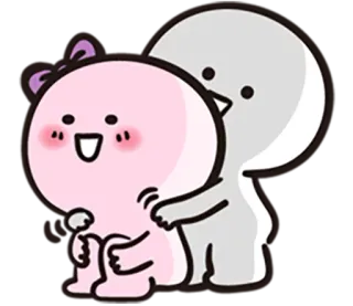 ❤ การ์ตูน, น่ารัก, คู่รัก, ความรัก, ความสัมพันธ์, มีความสุข whatsapp sticker