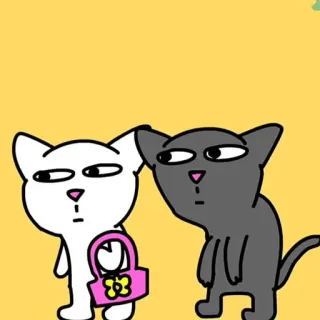 ✨ cat, cartoon, cute, animal, sticker, funny whatsapp sticker