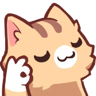 👌 chat, ok, geste de la main, approbation, dessin animé, mignon telegram sticker