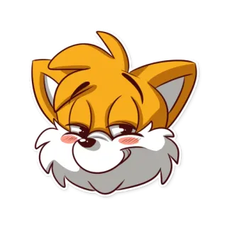 😍 Tails Tails, Sonic the Hedgehog, video game, cartoon, fox, character telegram sticker