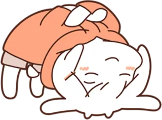 😌 cute, cartoon, character, animal whatsapp sticker