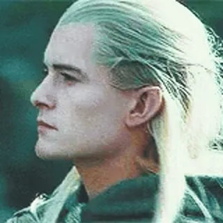 🤨 Legolas The Lord of the Rings elf, boogschieten, orlando bloom, fantasy, film telegram sticker