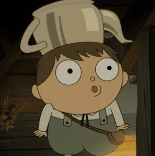 🍫 Wirt Over the Garden Wall 维尔特, 花园墙外, 卡通, 角色, 杯子, 动画 telegram sticker
