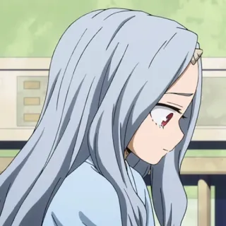 🐚 Eri My Hero Academia animé, My Hero Academia, Eri, triste, personnage telegram sticker