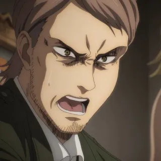 🐎 Zeke Yeager Attack on Titan Anime, Personaggio, Arrabbiato, Fanart telegram sticker