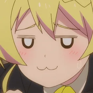 😏 Anime, Manga, Carino, Divertente, Espressione, Personaggio, Rossore telegram sticker