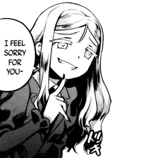 ✳️ I FEEL SORRY FOR YOU~ anime, manga, dibujos animados, presumido, sarcasmo telegram sticker