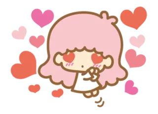 😍 corações, kawaii, fofo, desenho animado, amor, romântico telegram sticker