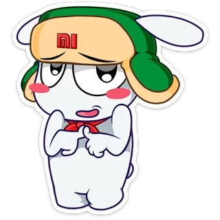 ☺️ Mitu Cartoon, Niedlich, Hase, Mitu, Xiaomi whatsapp sticker