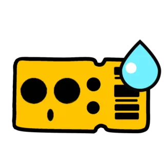 😨 cheese, yellow, food, cartoon, cute, water drop telegram sticker