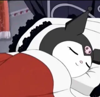😴 Kuromi kuromi, sono, desenho animado, fofo, anime whatsapp sticker