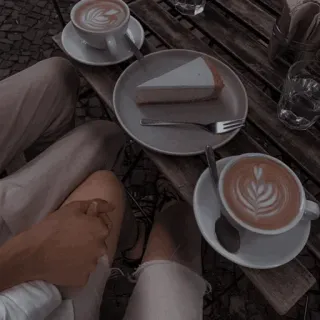 🍱 café, gâteau, café, couple, rendez-vous, romantique, nourriture, dessert telegram sticker