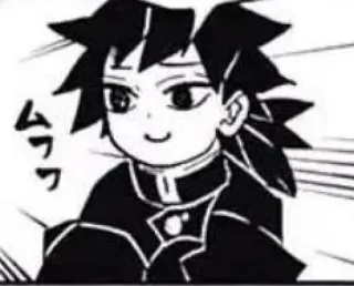 😌 ムフ anime, manga, cartoon, character, smile, happy telegram sticker