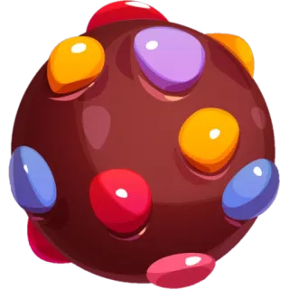 🍪 doce, chocolate, colorido, doces, sobremesa telegram sticker