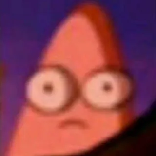 ⭐️ Patrick Star Spongebob Squarepants 뚱이, 스폰지밥, 만화, 밈, 웃긴, 놀란 telegram sticker