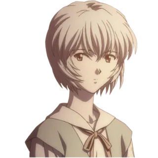 😶 Rei Ayanami Neon Genesis Evangelion Anime, Mangá, Rei Ayanami, Evangelion, Personagem whatsapp sticker