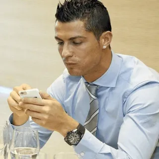 🖤 Cristiano Ronaldo 运动员, 足球, 克里斯蒂亚诺·罗纳尔多, 男人, 手机 telegram sticker