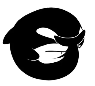 🤦‍♀️ Косатка, Кит, Морская жизнь, Животное, Черно-белый, Море, Океан telegram sticker