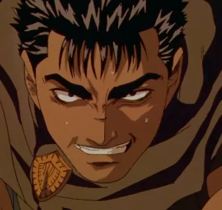 😏 Guts Berserk anime, manga, berserk, guts, warrior, sword, fighter telegram sticker