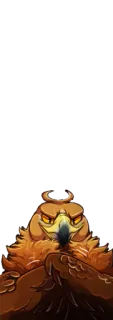 😈 coruja, pássaro, olhos, bravo, pena, predador whatsapp sticker
