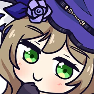 😊 Lisa Genshin Impact อนิเมะ, เก็นชิน อิมแพ็ค, ลิซ่า, วิดีโอเกม, น่ารัก, การ์ตูน telegram sticker
