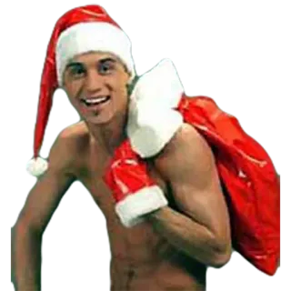 🎅 navidad, papá noel, fiesta, regalo, hombre telegram sticker