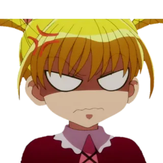 💢 anime, angry, girl, cartoon, character telegram sticker