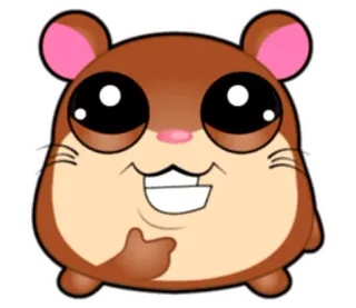 👍 hamster, cartoon, animal, cute, middle finger telegram sticker