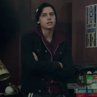 🍁 Jughead Jones Riverdale Jughead, Riverdale, Cole Sprouse, phim tuổi teen, phim truyền hình telegram sticker